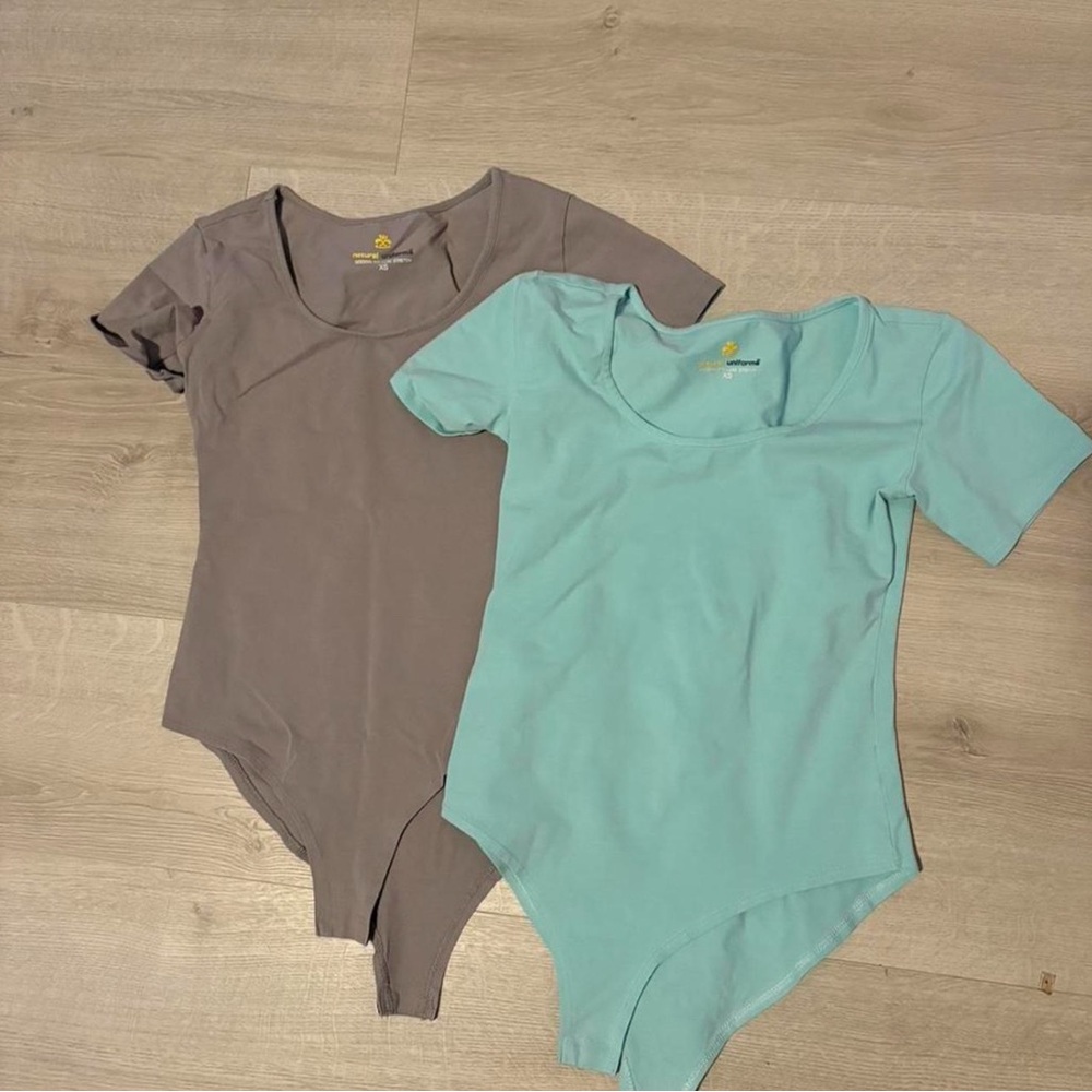 Women's Bodysuit Set - Gray and Mint